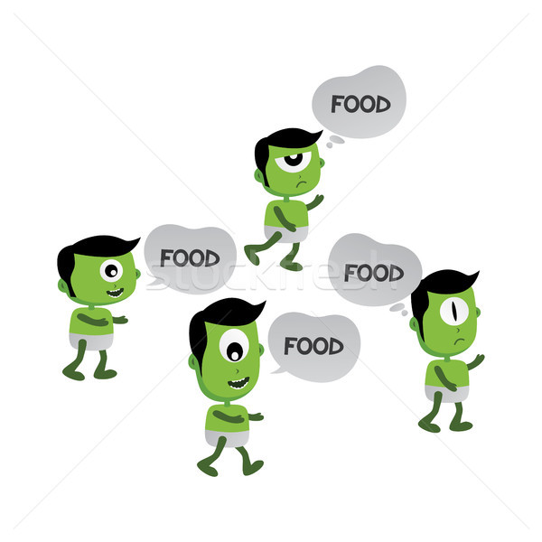 [[stock_photo]]: Vert · zombie · monstre · personnage · vecteur · art