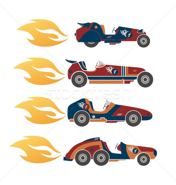 レースカー ベクトル グラフィック 芸術 デザイン ストックフォト © vector1st