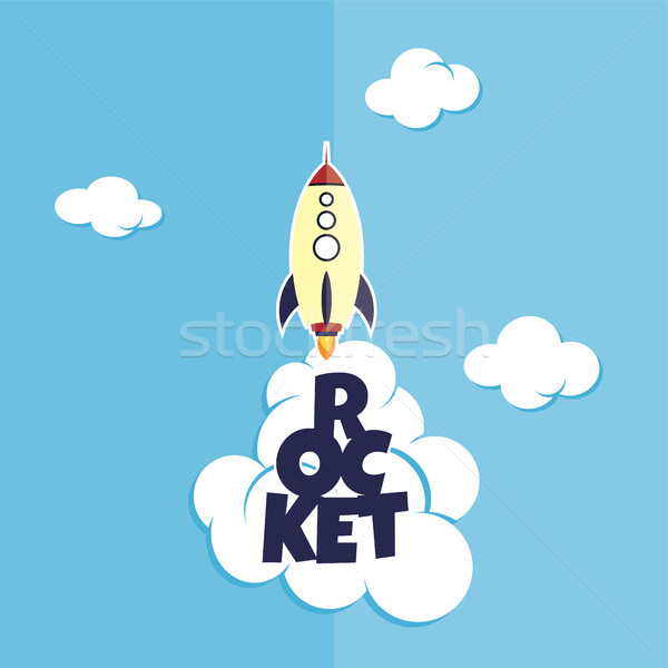 rocket ship launch Stock photo © vector1st