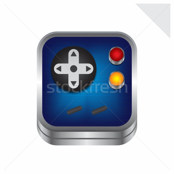 game console icon button theme Stock photo © vector1st