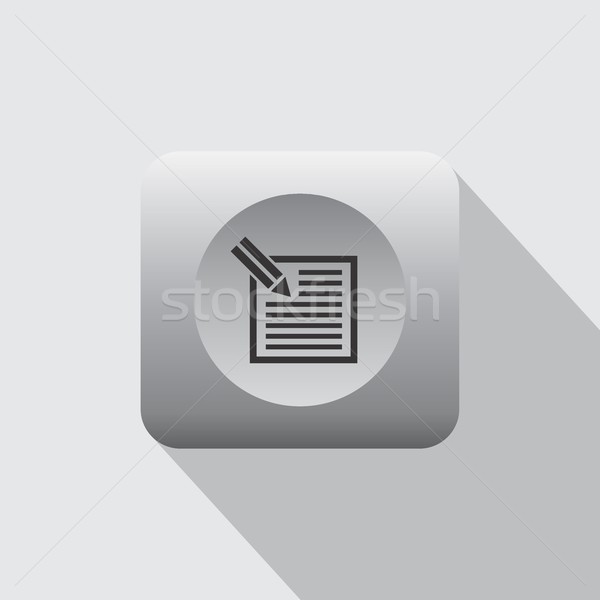 Dokumentu ikona komputera wektora sztuki ilustracja Zdjęcia stock © vector1st