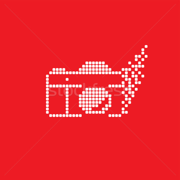 Stock photo: pixel photography theme logotype