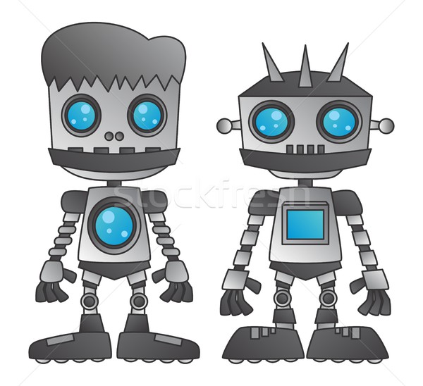 Robot vektör grafik sanat dizayn örnek Stok fotoğraf © vector1st