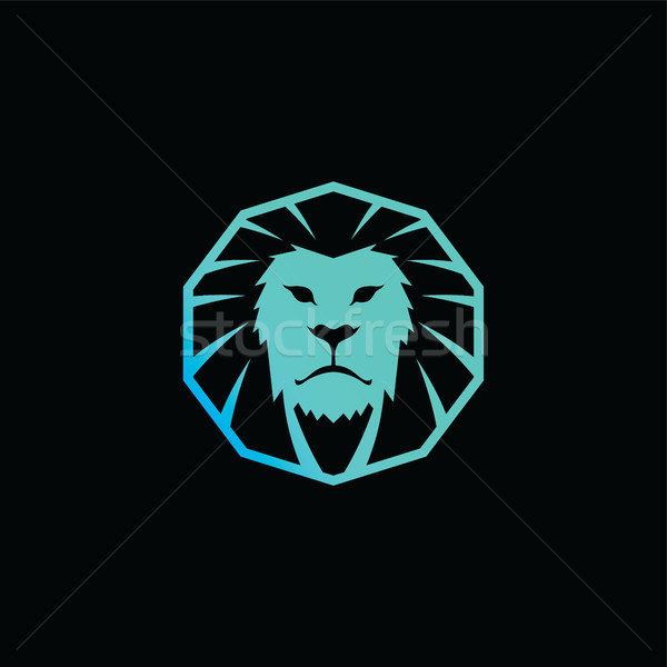 lion king brand template logo logotype vector art Stock photo © vector1st