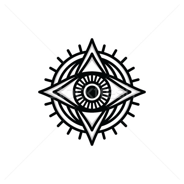 Une oeil signe symbole logo [[stock_photo]] © vector1st