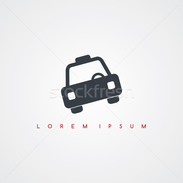 taxi cab transportation icon sign logotype Stock photo © vector1st
