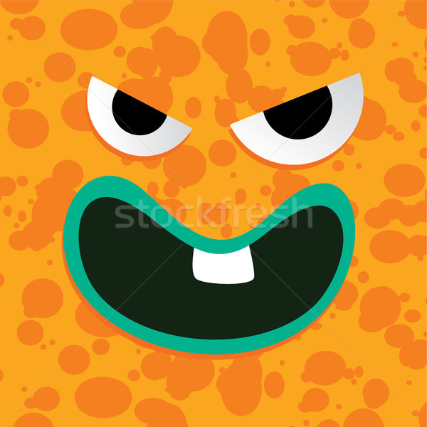 Monstre personnage visage coloré vecteur art [[stock_photo]] © vector1st