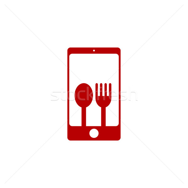 restaurant phone application theme logo template Stock photo © vector1st