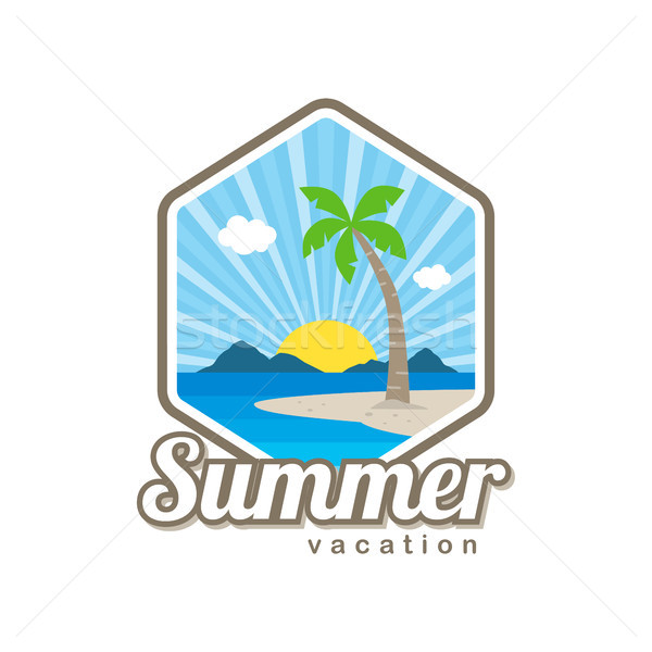 beach time tropical island summer vacation Stock photo © vector1st