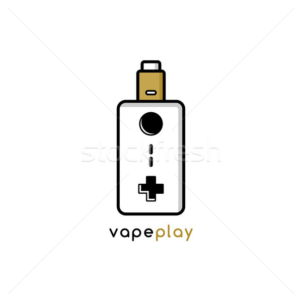 video game joystick console theme vaporizer vape Stock photo © vector1st