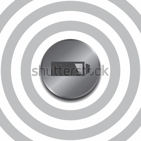Icon knop media vector grafische kunst Stockfoto © vector1st