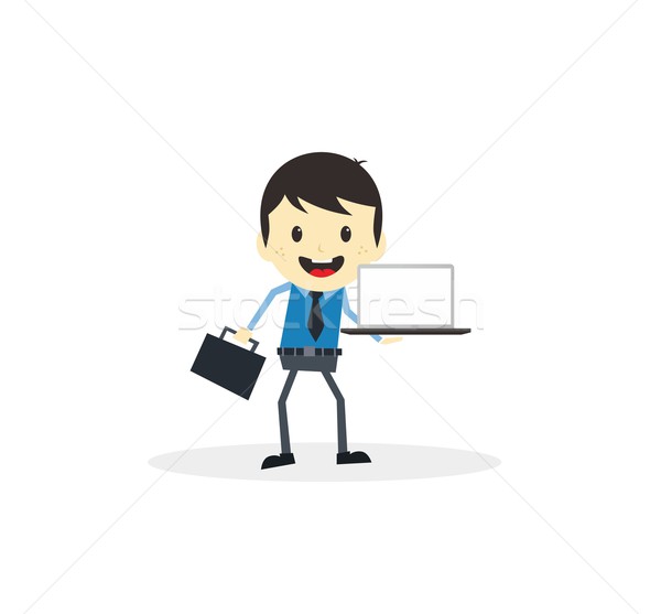 business presentation cartoon character Stock photo © vector1st