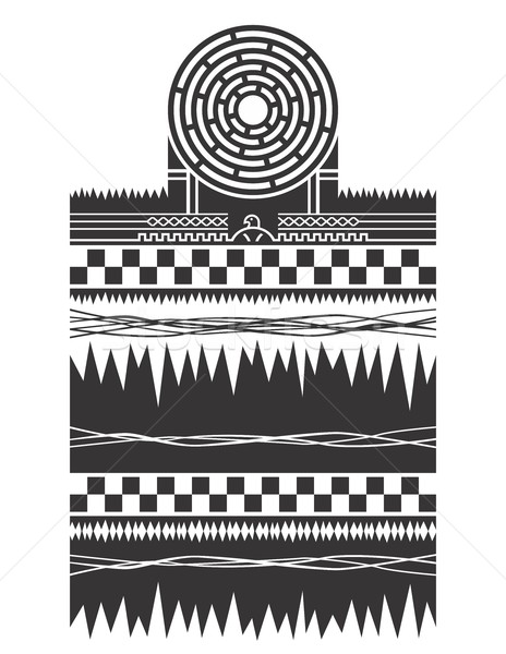 Inlander amerikaanse patroon vector grafische kunst Stockfoto © vector1st