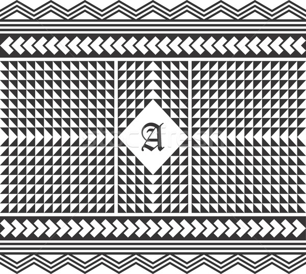 Ureinwohner Muster Vektor Grafik Kunst Stock foto © vector1st