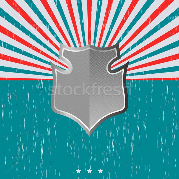 vintage shield template Stock photo © vector1st