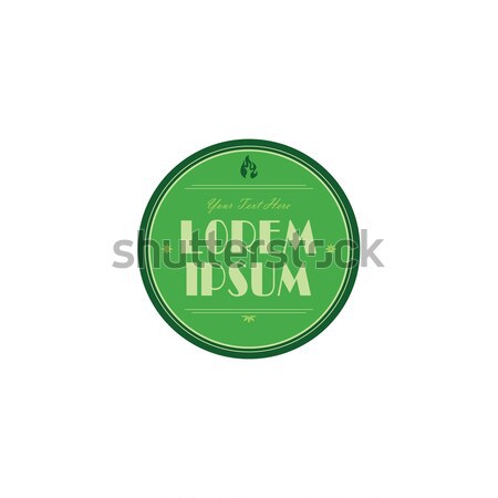 fresh eco friendly green theme label Stock photo © vector1st