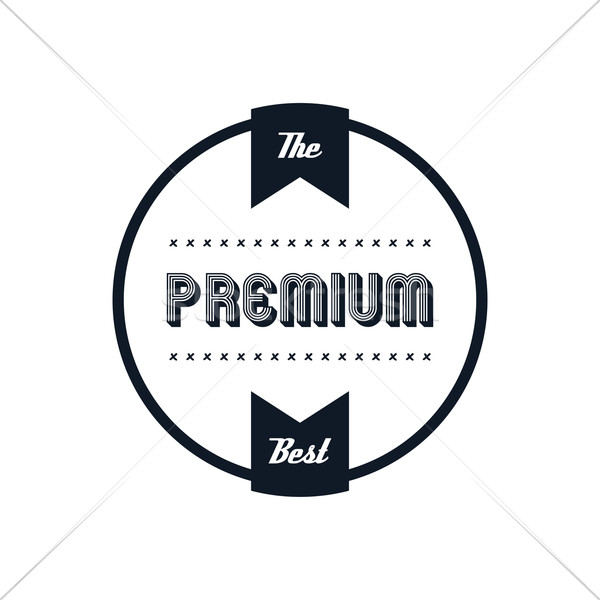 premium label vintage quality badge theme Stock photo © vector1st