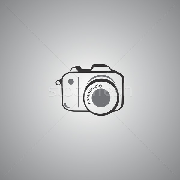 Kamera düzenlenebilir vektör grafik sanat dizayn Stok fotoğraf © vector1st