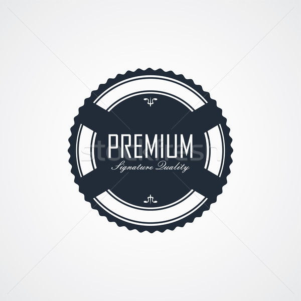 premium signature label theme Stock photo © vector1st