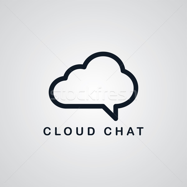 chat cloud theme Stock photo © vector1st