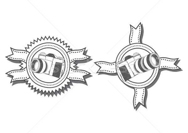 Kamera düzenlenebilir vektör grafik sanat dizayn Stok fotoğraf © vector1st