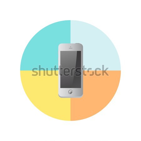 Mobiele computer vector grafische kunst Stockfoto © vector1st