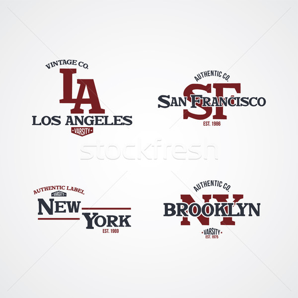 united states of america varsity badge Stock photo © vector1st