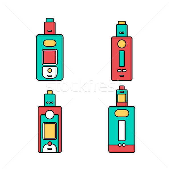 vaporizer electric cigarette vapor mod - vape life Stock photo © vector1st