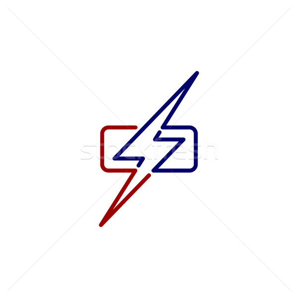 wrath thunder bolt theme sign Stock photo © vector1st