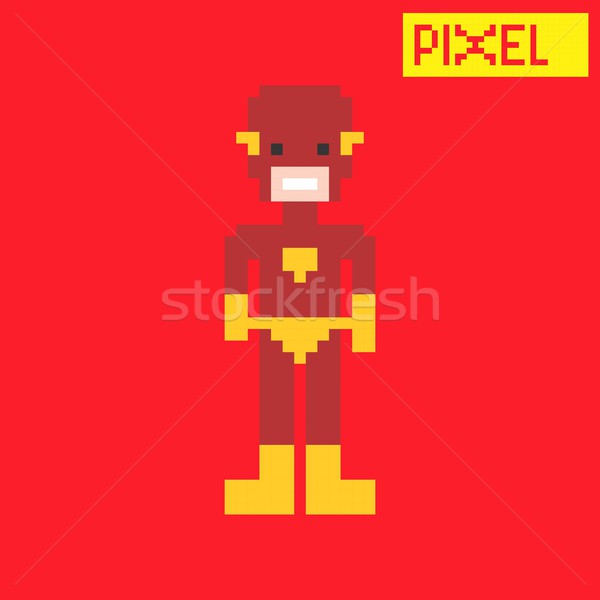 pixel character Stock photo © vector1st