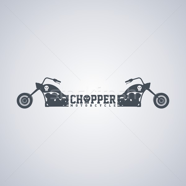 Stock photo: chopper motorcycle