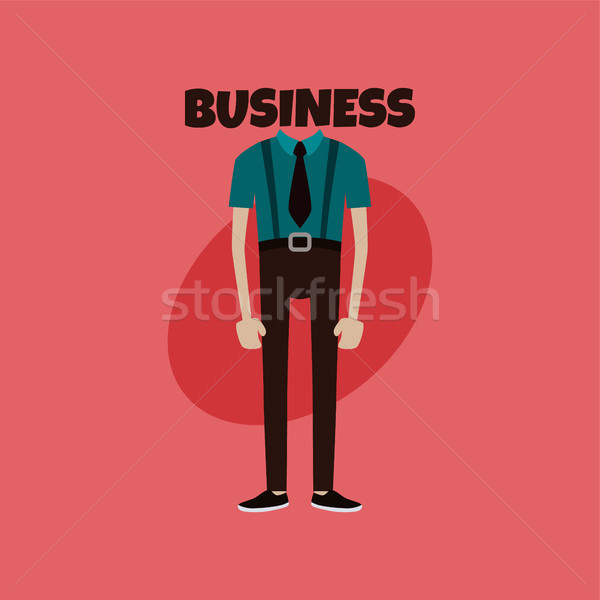 Zakenman manager werk cartoon vector kunst Stockfoto © vector1st