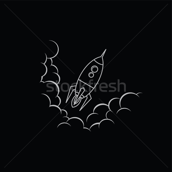 space ship rocket vector Stock photo © vector1st