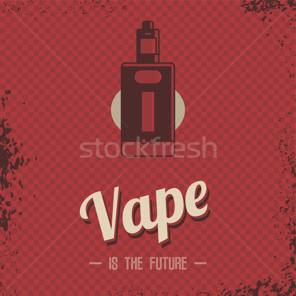 retro vaporizer electric cigarette vapor mod - vape life Stock photo © vector1st