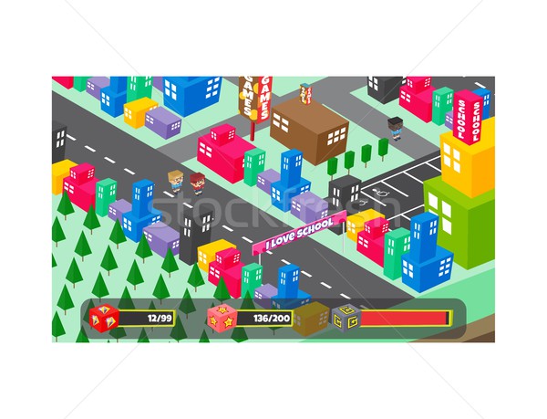 ゲーム ベクトル 芸術 グラフィックデザイン ストックフォト © vector1st