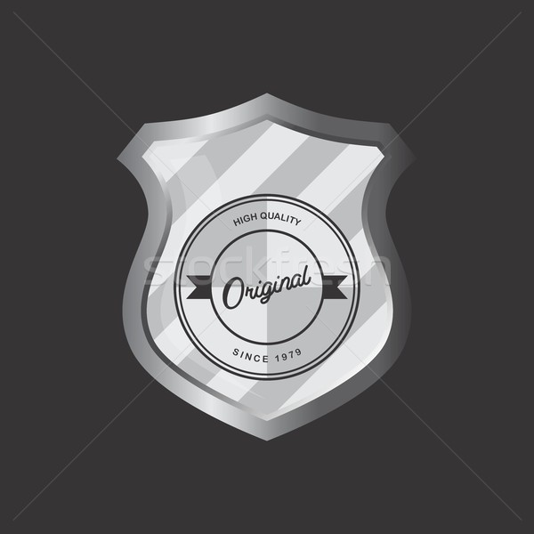 Stock photo: insignia shield product label art