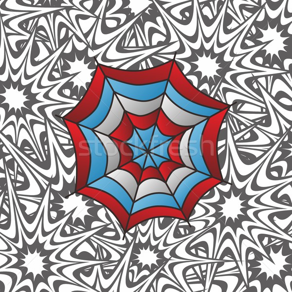 Color telaraña arte retro vector ilustración Foto stock © vector1st