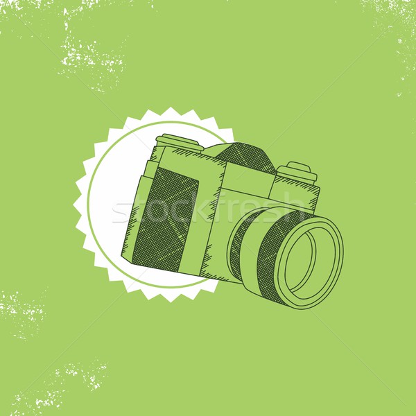СМИ интерфейс камеры вектора графических искусства Сток-фото © vector1st