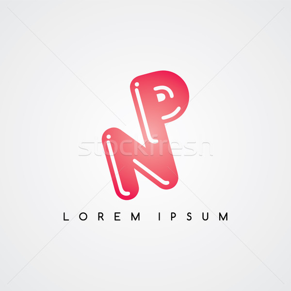 initial letter linked uppercase logo Stock photo © vector1st