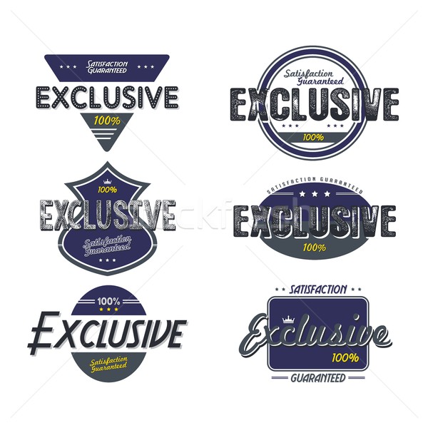 exclusive quality badge Stock photo © vector1st
