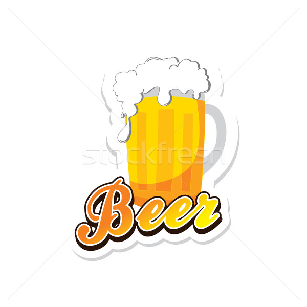 Beer festival october drink alcohol brewery party vector art illustration Stock photo © vector1st