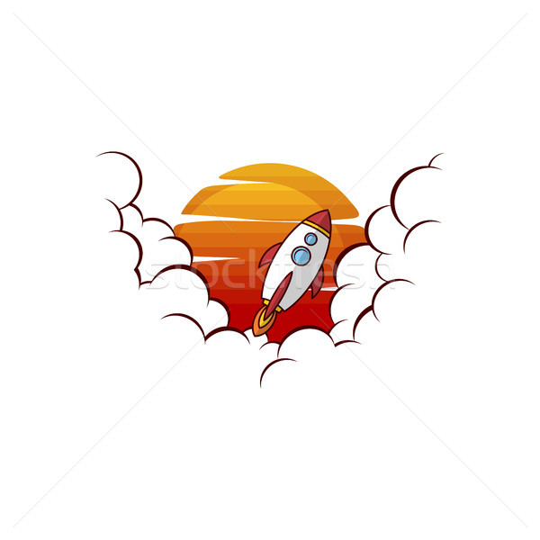 スペース ロケット ベクトル 芸術 太陽 ストックフォト © vector1st