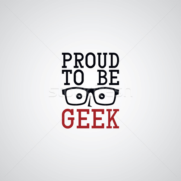 geek nerd guy Stock photo © vector1st