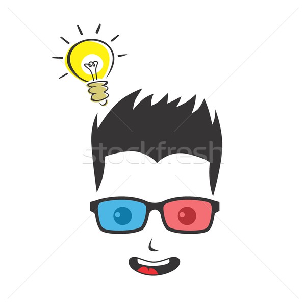 Geek avatar vector grafic artă Imagine de stoc © vector1st