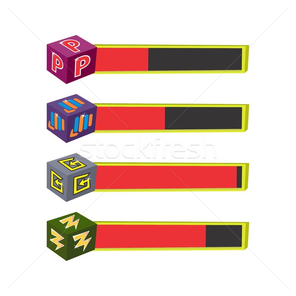 Spiel Vermögenswerte Element Vektor Kunst Grafik-Design Stock foto © vector1st