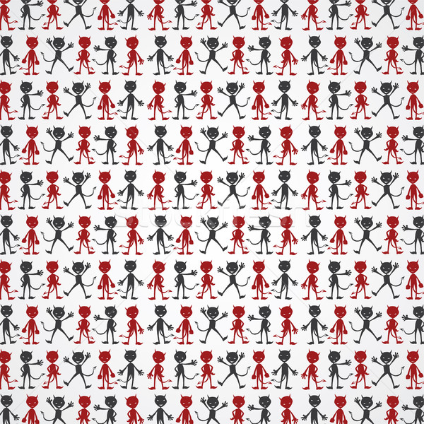 evil devil silhouette theme Stock photo © vector1st