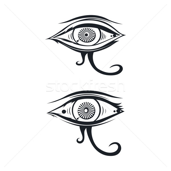 Auge ein Vektor Kunst Illustration Design Stock foto © vector1st