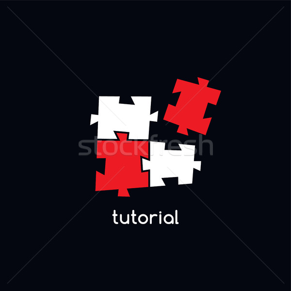 puzzle sign logotype theme Stock photo © vector1st