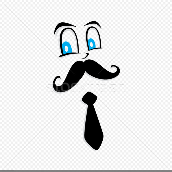 Moustache travailleur gentleman vecteur art [[stock_photo]] © vector1st