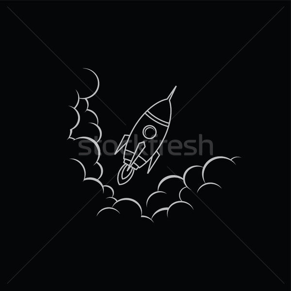 space ship rocket vector Stock photo © vector1st